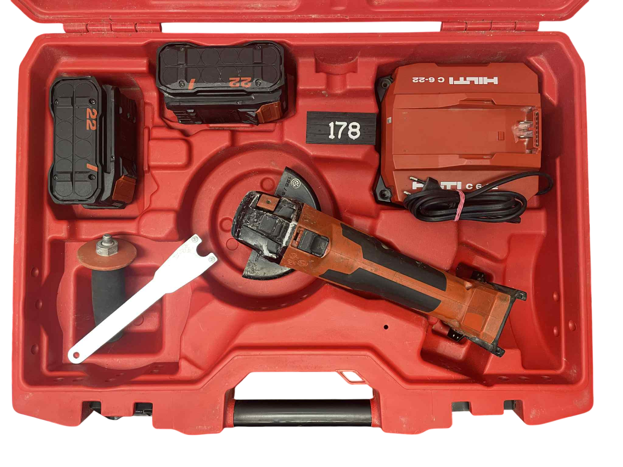 178. Akumulátorová úhlová bruska AG 6D-22