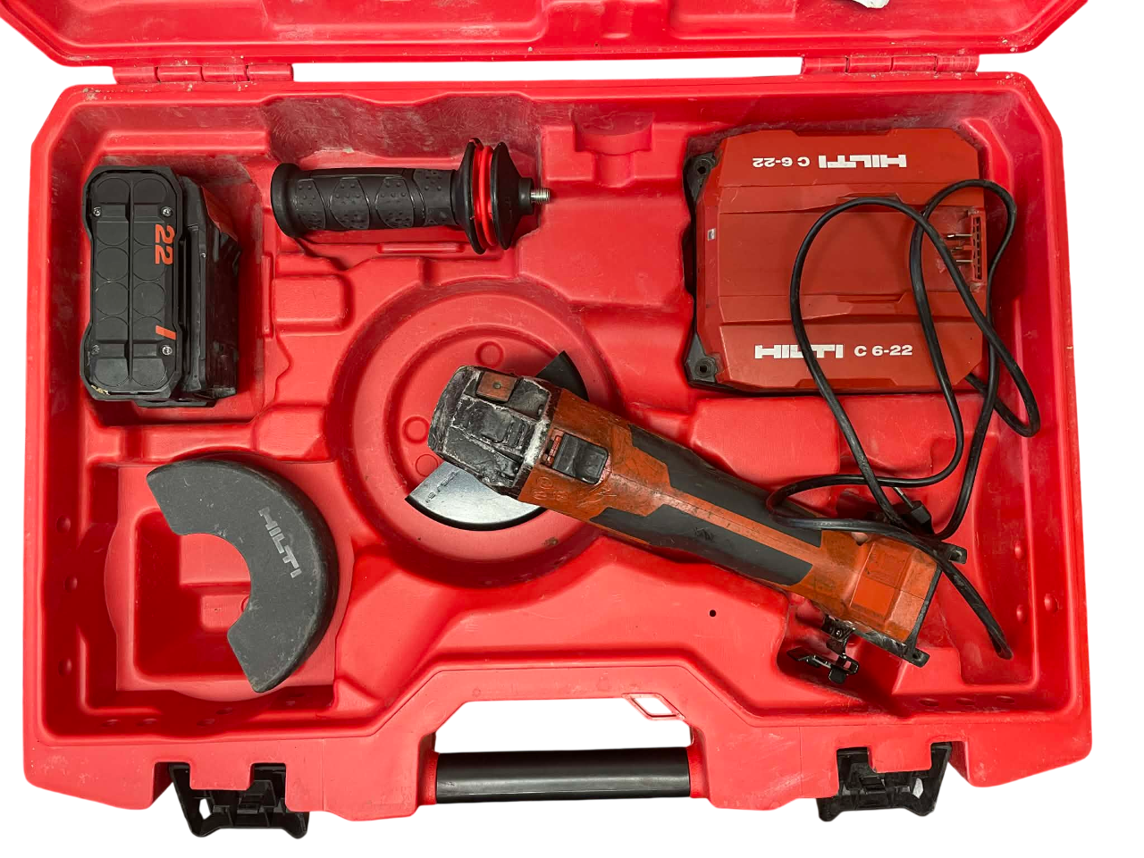 253. Akumulátorová úhlová bruska AG 6D-22