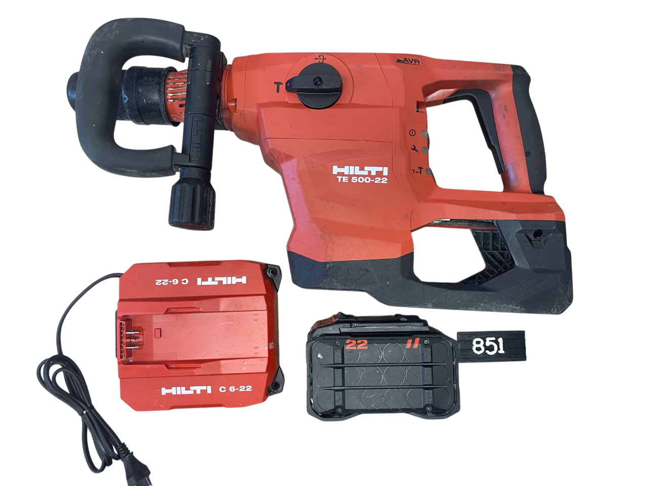 851. TE 500-22 SDS-Max Akumulátorové sekací kladivo