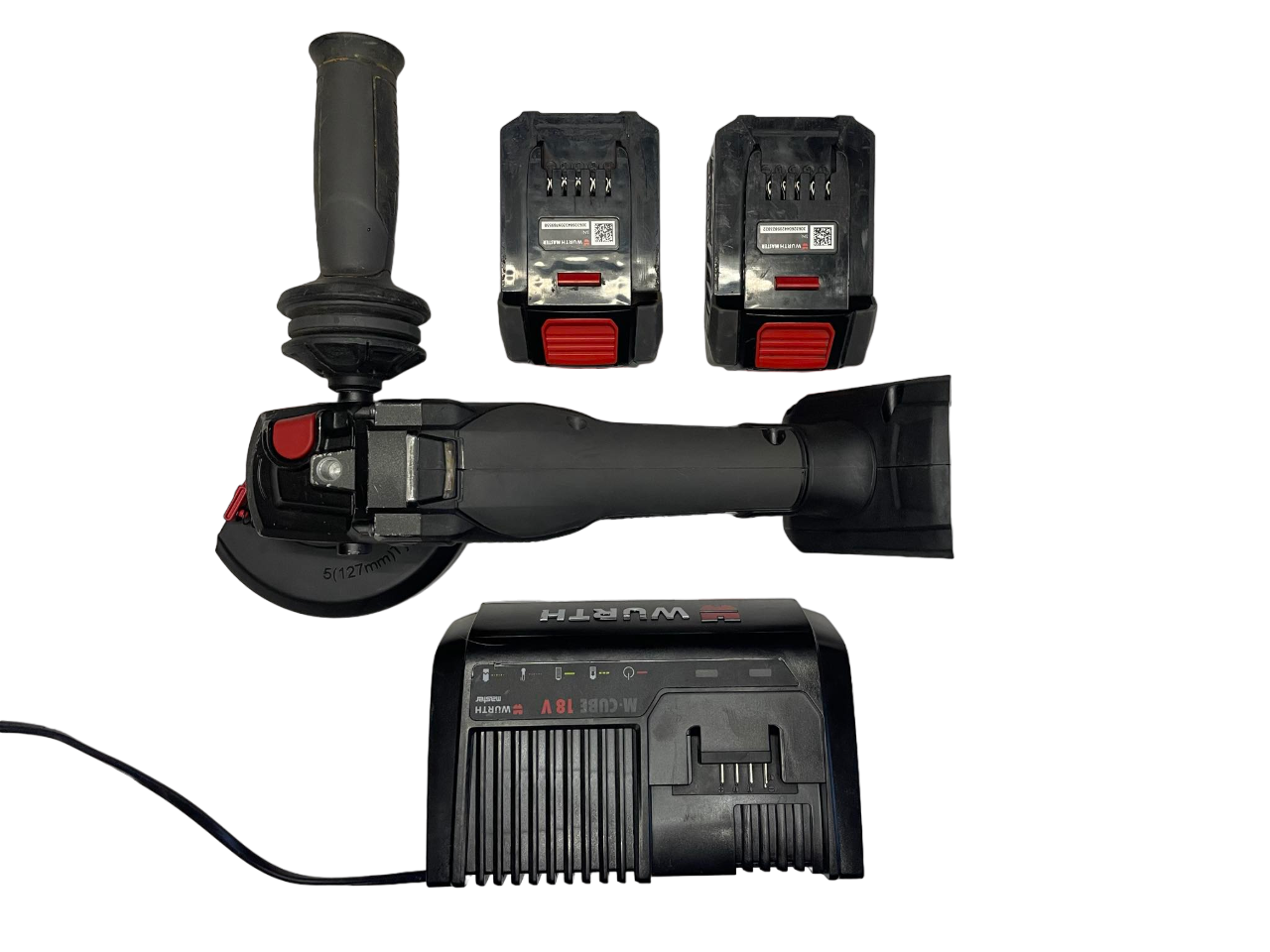 Set úhlová bruska Wurth M-cube AWS 18 Compact