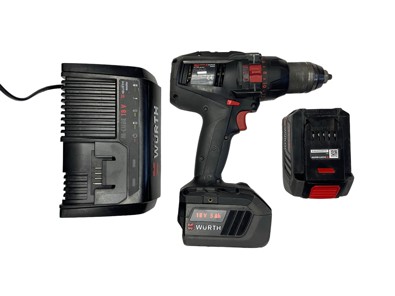 Set příklepový šroubovák Wurth M-cube 18 Power Combi (140nm)