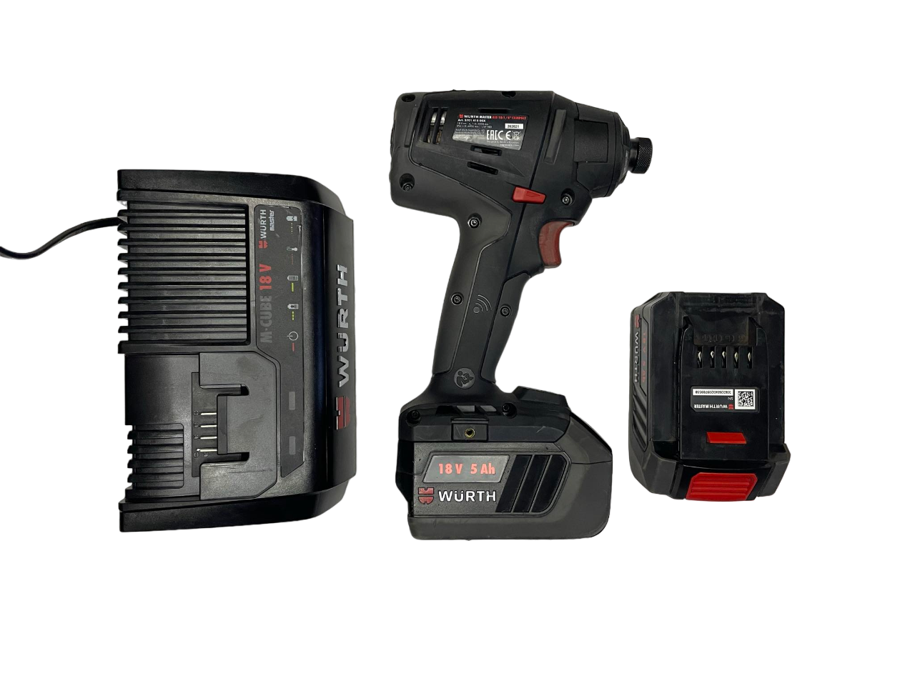 Set bitový utahovák Wurth M-cube ASS 18 1/4 Compact (300nm)