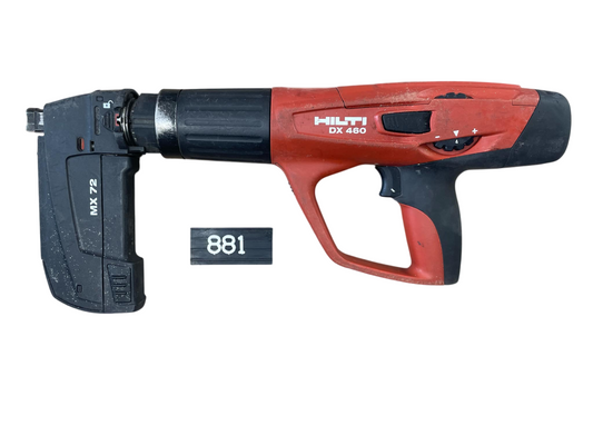 881. Nastřelovací pistole do betonu, oceli DX 460 s zásobníkem hřebů MX 72