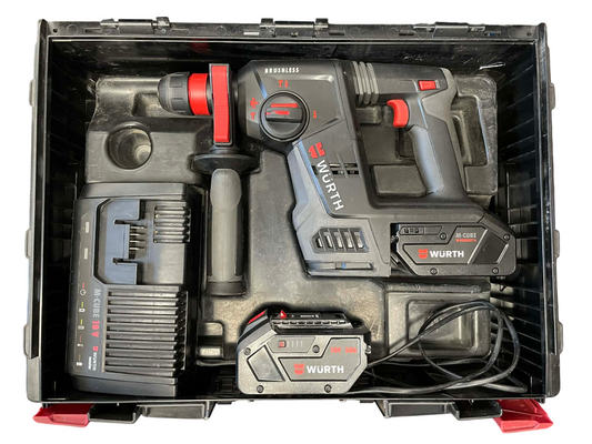 Set v kufru - Kombinované kladivo Wurth M-cube ABH 18 Compact