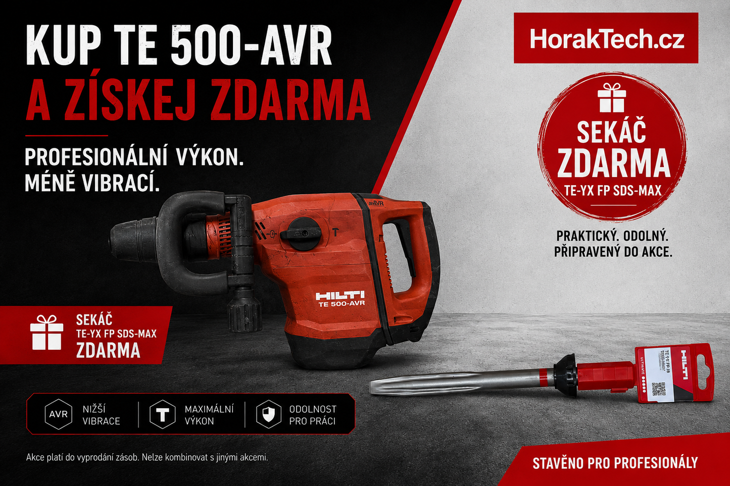 001. Promo akce sekáč zdarma k TE 500-AVR